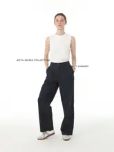 クラシックなデザインのオールコットン ワイドフィットタンクトップ（セットアップ対応）