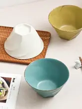 日本製トルドシリーズ 陶器の食器【シンプルでレトロなスープボウル・麺用ボウル・スタッカブル】
