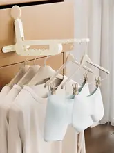 折りたたみ式衣類ハンガー【家庭用・旅行用・多機能・プラスチック製】