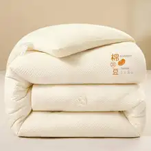 白鹅绒使用のダブルサイズ暖かい冬用掛け布団【ふかふか・厚手・学生寮用】