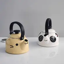 FUJIHORO エナメル小動物デザイン ケトル【家庭用・ステンレス製・ティーポット】