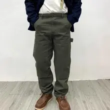 メンズ コットンキャンバス作業パンツ【厚手・耐磨耗・アウトドア・フィット】