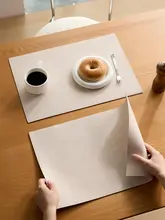防水・防油 おしゃれな合成皮革製の西洋テーブルマット【熱抵抗・家庭用・食器用】