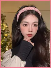 ピンクのヘアバンド【外出用・シンプルで甘いデザイン・女性向け】