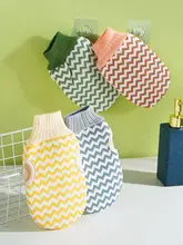 肌に優しい！男性用・女性用バススクラバー【強力な水垢除去・家庭用・グリッドデザイン・背中用】