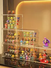 透明アクリル製のフィギュア展示ラック【ブラインドボックス収納・おもちゃや人形用】