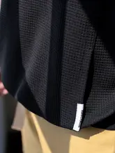 夏用 メンズ 大きいサイズ ワッフル生地 ポケット付き Tシャツ【ゆったりフィット・クルーネック・カジュアル】
