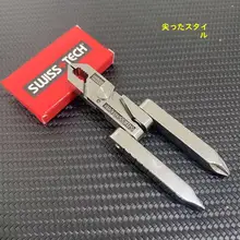 スイス製 ステンレス鋼 マルチ機能EDCポケットツール【ミニ折りたたみプライヤー・キーホルダー付き】