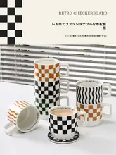 コーヒーカップ 使用シーン：日常使用 陶器素材 アメリカンヴィンテージ デザイン 高見え