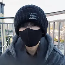 防寒保温ニット帽【青少年向け・ライディング用・厚手・風を防ぐデザイン】