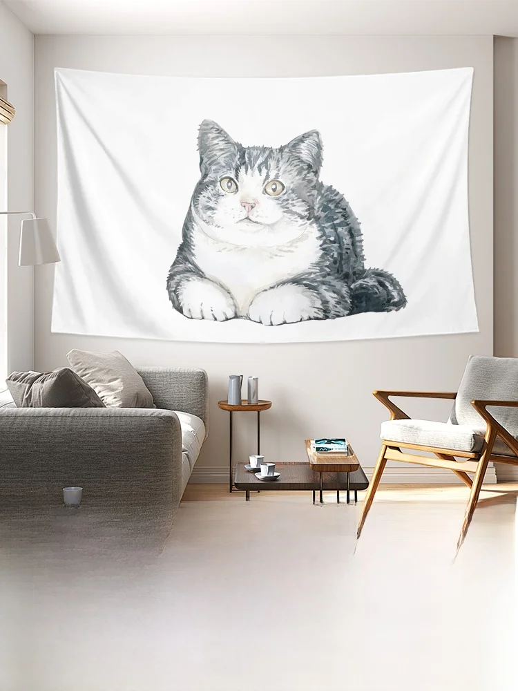 猫のイラストタペストリーを家に設置するなら、どう選ぶ？