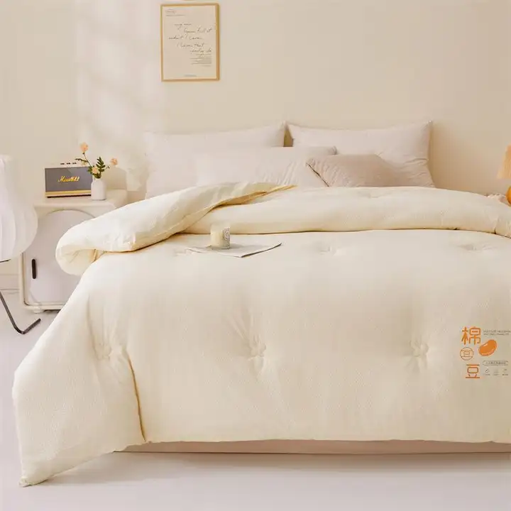 白鹅绒使用のダブルサイズ暖かい冬用掛け布団【ふかふか・厚手・学生寮用】