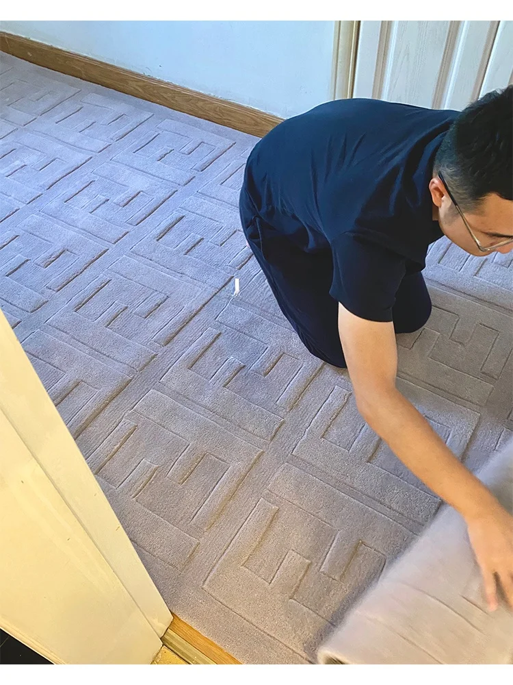 ウール製大面積ラグ【紫グラデーション】のモダンデザインと実用性を徹底解説