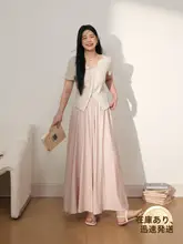デザイン性のある大きいサイズのカジュアルトップス【高腰ワイドパンツ・おしゃれ】（セットアップ対応）
