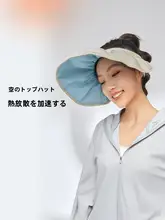MOLY VIVI サンバイザー レディース シェル型 2WAY アジャスター付き 紫外線対策 UVカット アウトドア 日よけ 夏