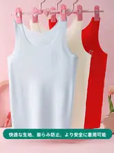 シルク製 女児用インナー【通気性・ブラトップ・学生用】