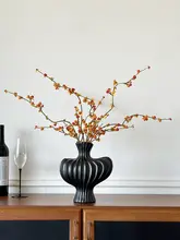 インテリアに最適！南蛇藤の造花 フェイツァイ果【高級アートフラワー・花瓶付き】