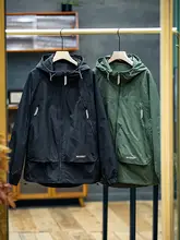 アウトドア用 メンズ スポーツジャケット【秋用・フード付き・防水・ゆったりサイズ】