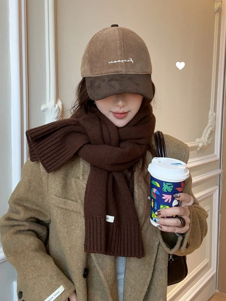 高品質コーデュロイ棒球帽：男女兼用の秋冬向けカラーブロックデザイン