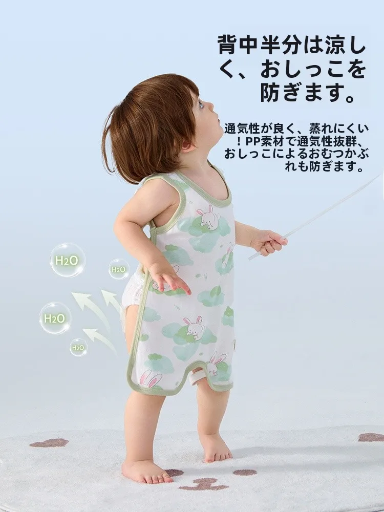赤ちゃん用お腹カバー ヒップショーツスタイル：夏用綿素材の快適性と安全性を実証