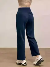 レディース ヨガ用長パンツ【ハイウエスト・ワイドレッグ・快適なフィット感】（セットアップ対応）