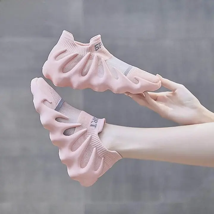 女性用トレーニングシューズ【厚底・ソフトソール・軽量・軽いクッション性・ヨガ室内用】