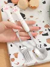 かわいいスプーンとフォークのセット【子供用・1人分・食器セット】