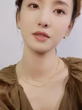 STUNNING MOMO 小彩珠デザイン 925銀 防敏ネックレス【重ね付け対応・ユニバーサルスタイル】