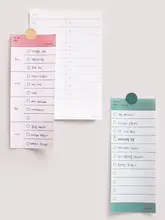 淡い色合いのインス風メモ用紙【学生用・週間スケジュール・リマインダー】