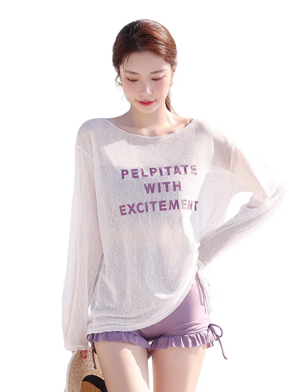 体型カバーもできる！バイカラーの分体スタイル水着【大きいサイズ・保守的なデザイン・温泉用】（セットアップ対応）