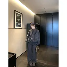 ビンテージカラーVネックニットセーター【スカーフ付き・極上の柔らかさ・ルーズフィット】