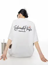 花柄プリントの短袖Tシャツ【夏用・ゆったりフィット】
