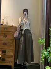 ウエストフリルのサイドプリーツスカート【洗濯機可・シワになりにくい・新色追加】