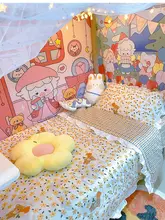 かわいいキャラクターの自動販売機デザイン 壁掛け装飾布【寝室用・背景布・インテリア】