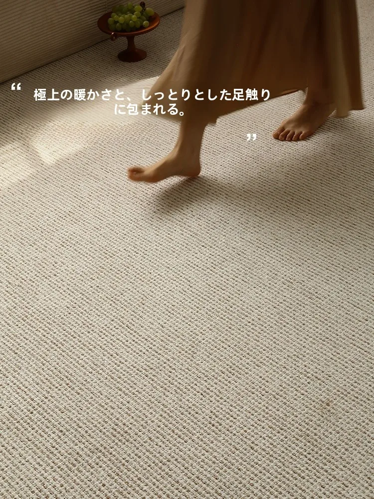 現代的なヴィンテージ風デザインのコットンラグ：無接着・高級感ある別荘スタイルの実用性と適用シーン