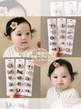 可愛いカートゥーンデザインの茶色いヘアクリップ【前髪・側面の髪用】