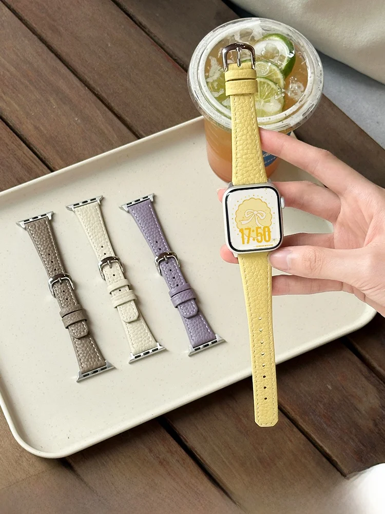 真皮リザード風iWatch用バンド：女性向け通気性デザインと高級感の実用性
