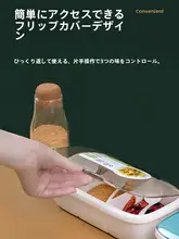 キッチン用調味料ボックス【三格収納タイプ・便利な調味料入れ】（セットアップ対応）
