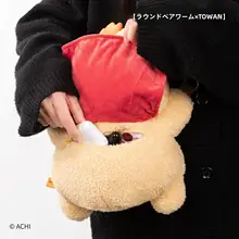 ぬいぐるみ ショルダーバッグ もこもこ 寝そべり キャラクター かわいい レディース プレゼント