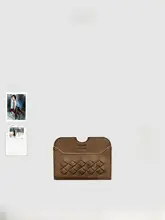 カードケース 小銭入れ スエード調 編み込み おしゃれ 「ECODAY」