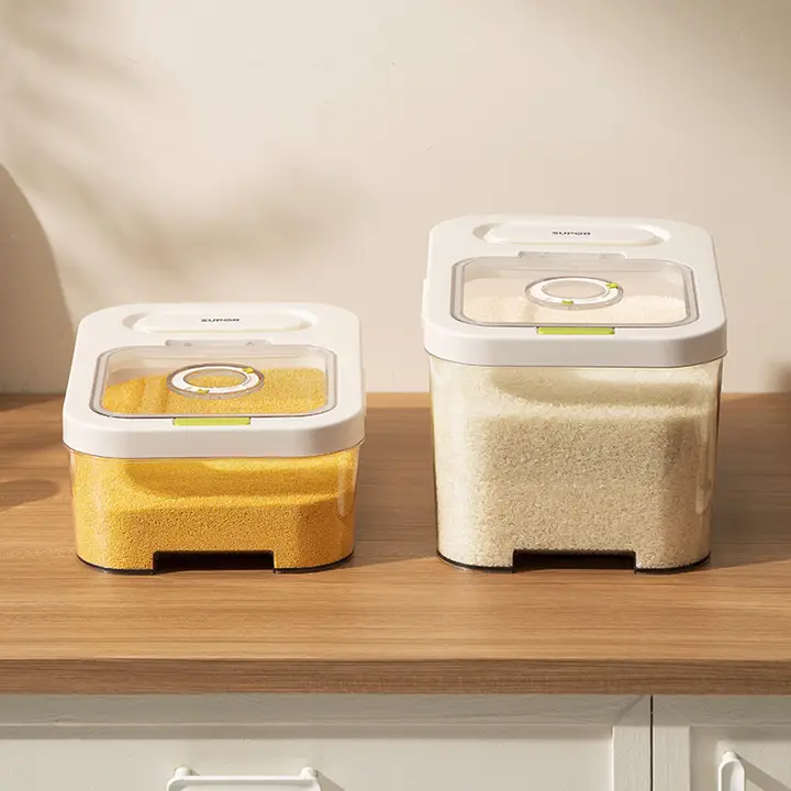 スーボー 圧密保存米粉容器【食品グレード・密閉型・防湿・虫防止】