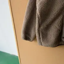 秋冬用 羊羔毛オープンカーディガン【シンプル・フィット・短丈】