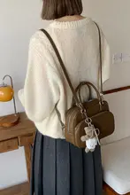 レトロなデザインの大容量ボーリングバッグ【通勤・斜め掛け・ハンドバッグ】