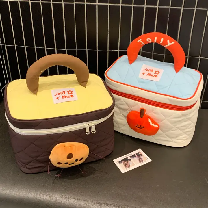大容量 化粧品収納ポーチ【女性用・携帯旅行用・洗面用】