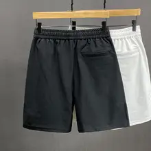 フィットの白いショートパンツ【ウエストゴム・夏用・カジュアル・メンズ】