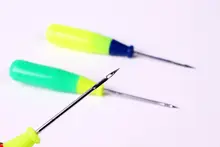 靴用プラスチックハンドルの穴あけ道具【フック付き・円孔用】