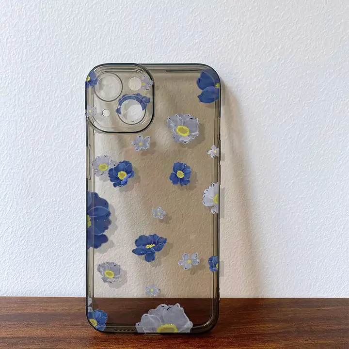 小花柄シリコンスマホケース【iPhone用・防摔・華為・Xiaomi対応】