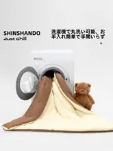 四季対応の厚手な暖かい単品毛布【可愛いクマのデザイン・春秋用・冬用】
