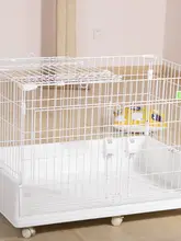 両開きドア付き小型犬用ペットハウス【かわいいウサギのケージ】
