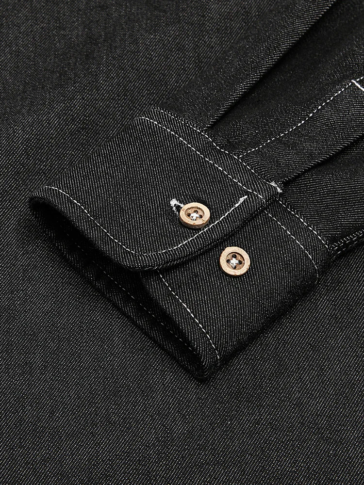 秋季用 メンズ黒色レトロシャツのカジュアル組み合わせガイド